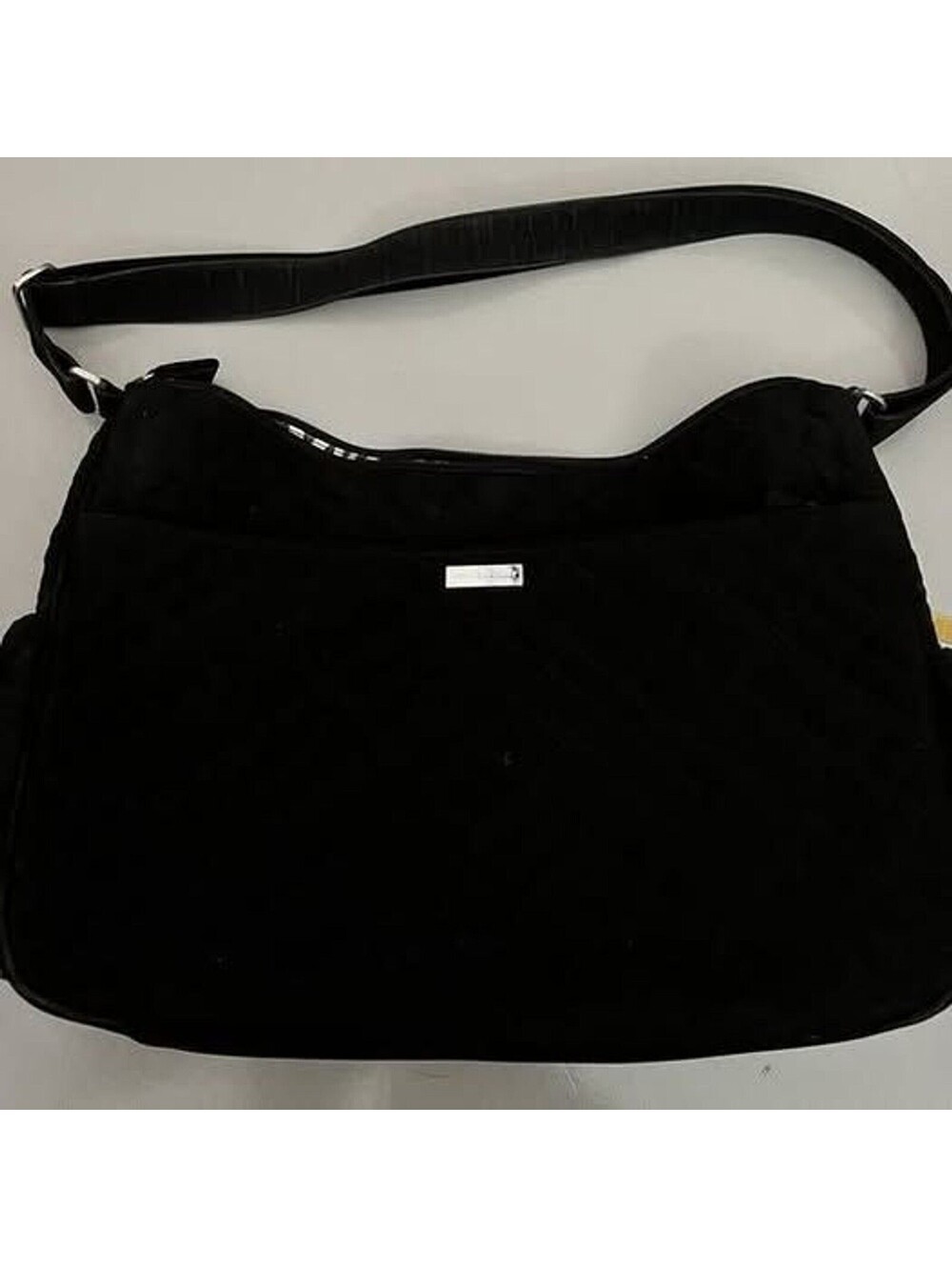 Vera Bradley Black Diaper Bag With Zebra Striped Lining